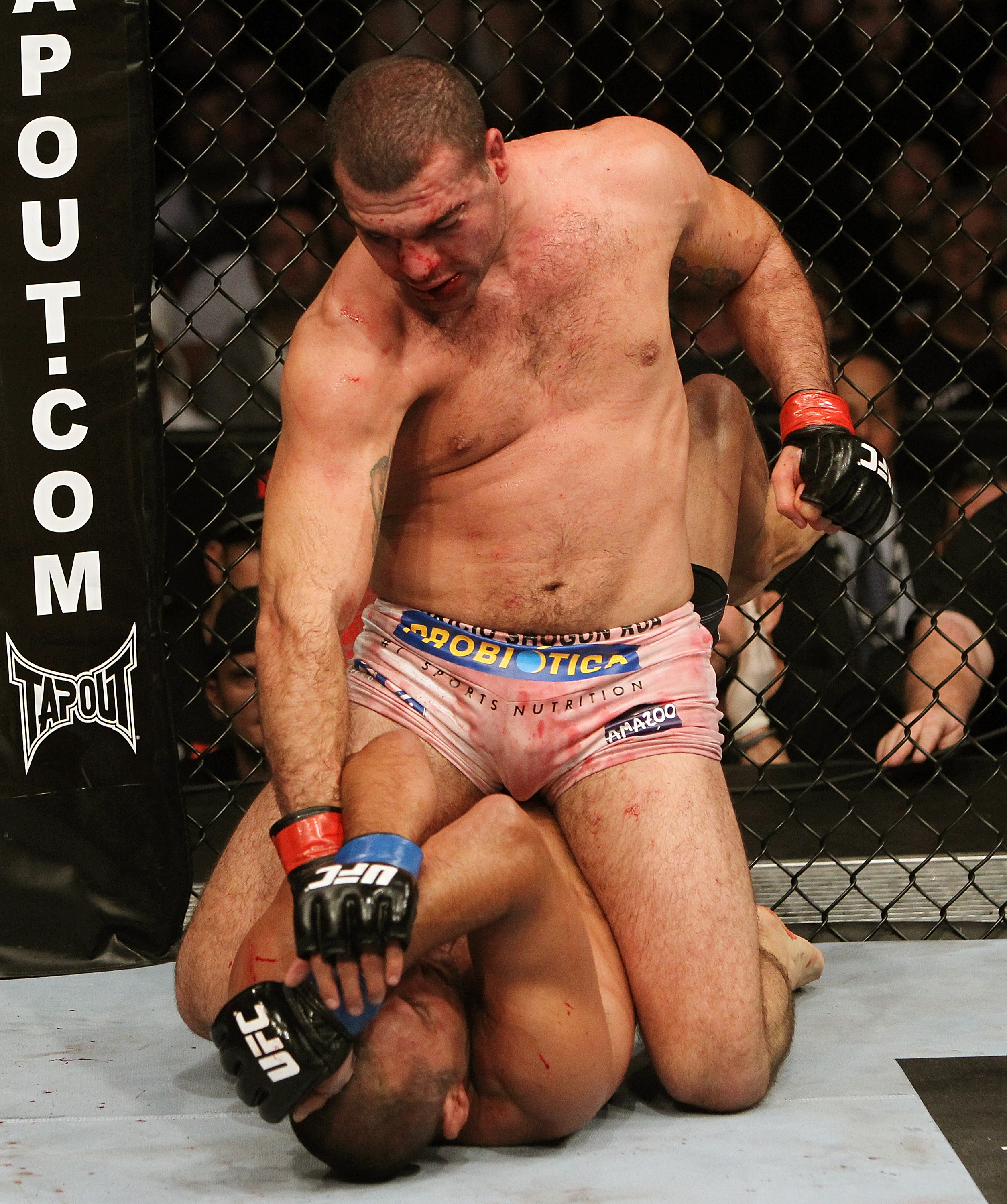 SAN JOSE, CA - NOVEMBER 19: Mauricio Rua (top) sits on top of Dan Henderson during an UFC Light Heavyweight bout at the HP Pavillion on November 19, 2011 in San Jose, California. (Photo by Josh Hedges/Zuffa LLC/Zuffa LLC via Getty Images)