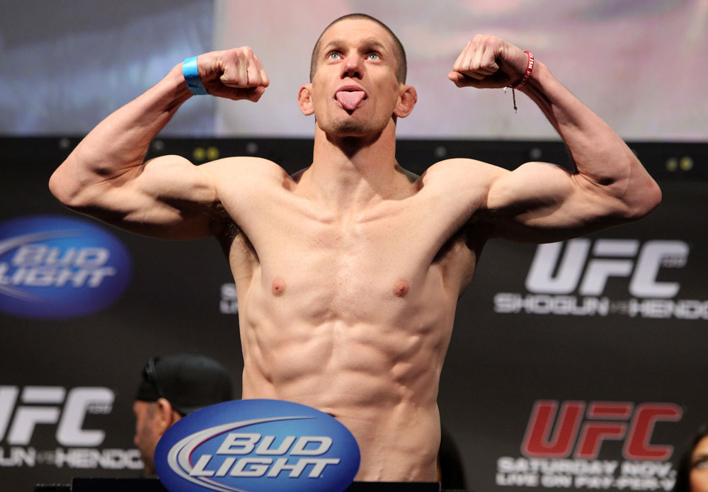 SAN JOSE, CA - NOVEMBER 18: Seth Baczynski weighs in during the UFC 139 Weigh In at the HP Pavilion on November 18, 2011 in San Jose, California. (Photo by Josh Hedges/Zuffa LLC/Zuffa LLC via Getty Images)
