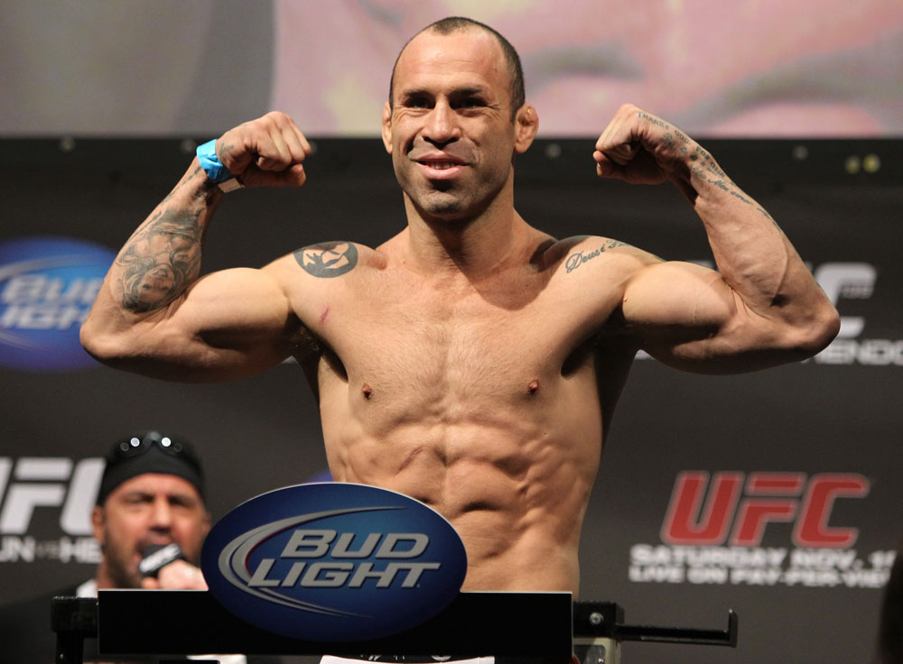 SAN JOSE, CA - NOVEMBER 18: Wanderlei Silva weighs in during the UFC 139 Weigh In at the HP Pavilion on November 18, 2011 in San Jose, California. (Photo by Josh Hedges/Zuffa LLC/Zuffa LLC via Getty Images)