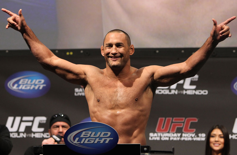 SAN JOSE, CA - NOVEMBER 18: Dan Henderson weighs in during the UFC 139 Weigh In at the HP Pavilion on November 18, 2011 in San Jose, California. (Photo by Josh Hedges/Zuffa LLC/Zuffa LLC via Getty Images)