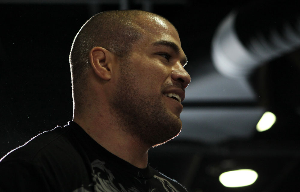 TORONTO, ON - DECEMBER 07:  Tito Ortiz works out for the fans and media during the UFC 140 Open Workouts at the Xtreme Couture Gym on December 7, 2011 in Toronto, Ontario.  (Photo by Josh Hedges/Zuffa LLC/Zuffa LLC via Getty Images)