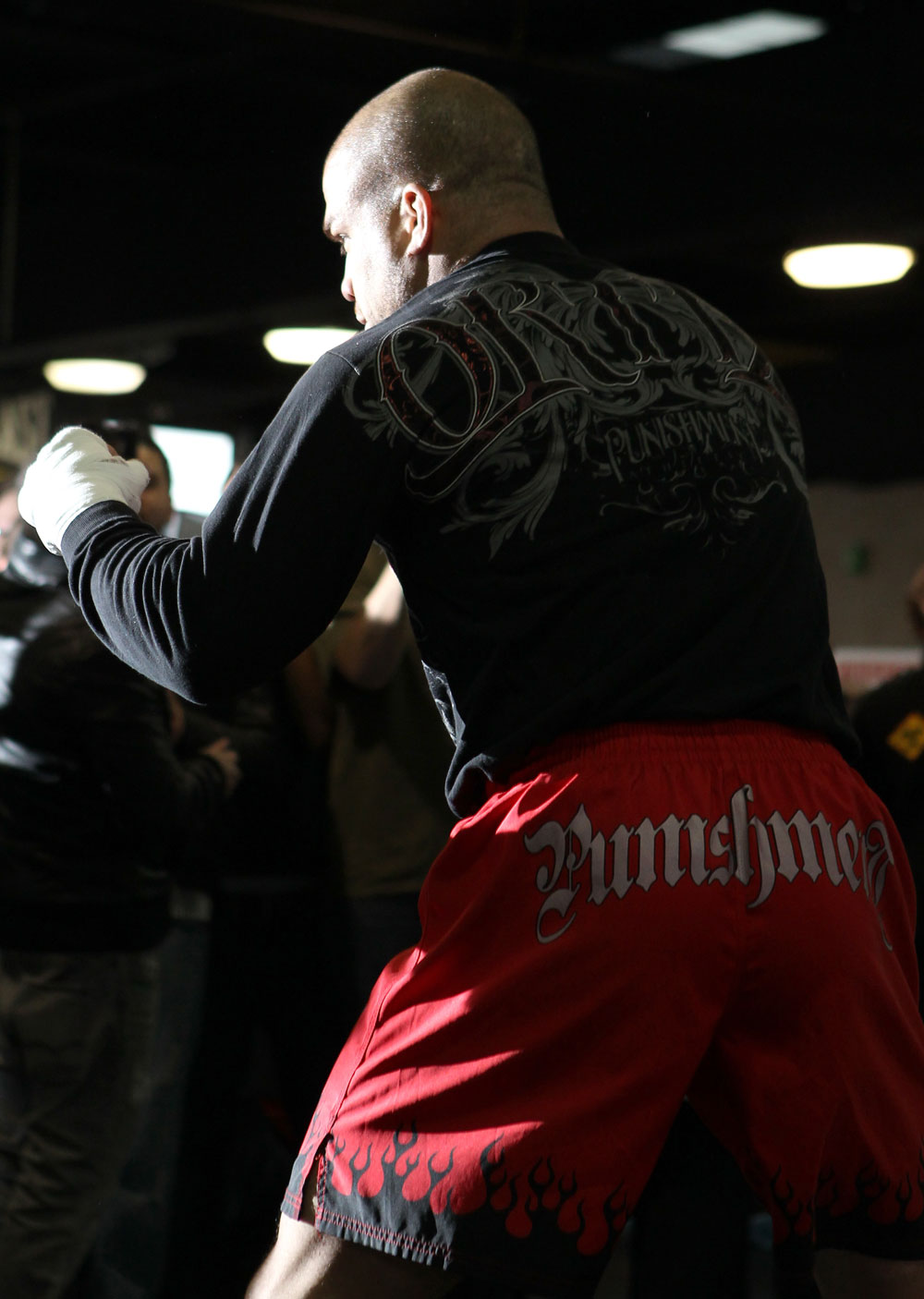 TORONTO, ON - DECEMBER 07:  Tito Ortiz works out for the fans and media during the UFC 140 Open Workouts at the Xtreme Couture Gym on December 7, 2011 in Toronto, Ontario.  (Photo by Josh Hedges/Zuffa LLC/Zuffa LLC via Getty Images)