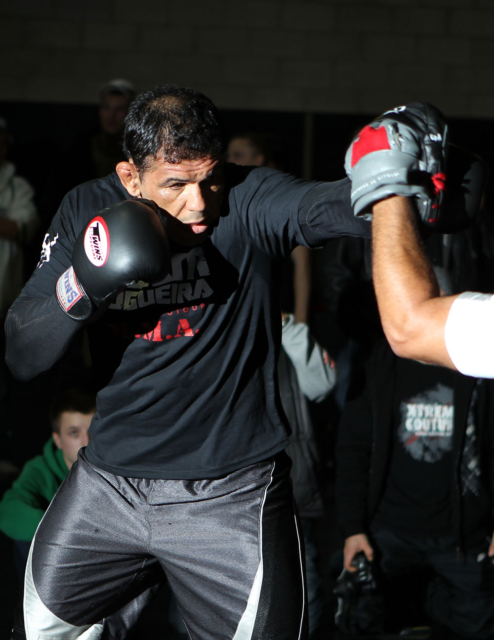 TORONTO, ON - DECEMBER 07:  Antonio Rodrigo "Minotauro" Nogueira works out for the fans and media during the UFC 140 Open Workouts at the Xtreme Couture Gym on December 7, 2011 in Toronto, Ontario.  (Photo by Josh Hedges/Zuffa LLC/Zuffa LLC via Getty Images)