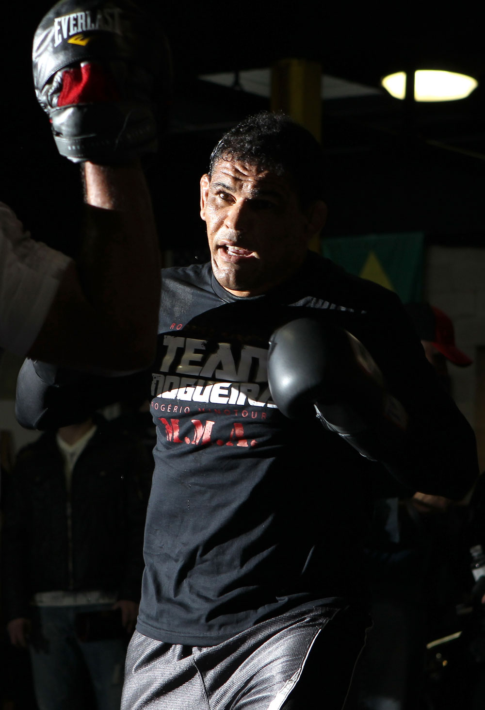 TORONTO, ON - DECEMBER 07:  Antonio Rodrigo "Minotauro" Nogueira works out for the fans and media during the UFC 140 Open Workouts at the Xtreme Couture Gym on December 7, 2011 in Toronto, Ontario.  (Photo by Josh Hedges/Zuffa LLC/Zuffa LLC via Getty Images)