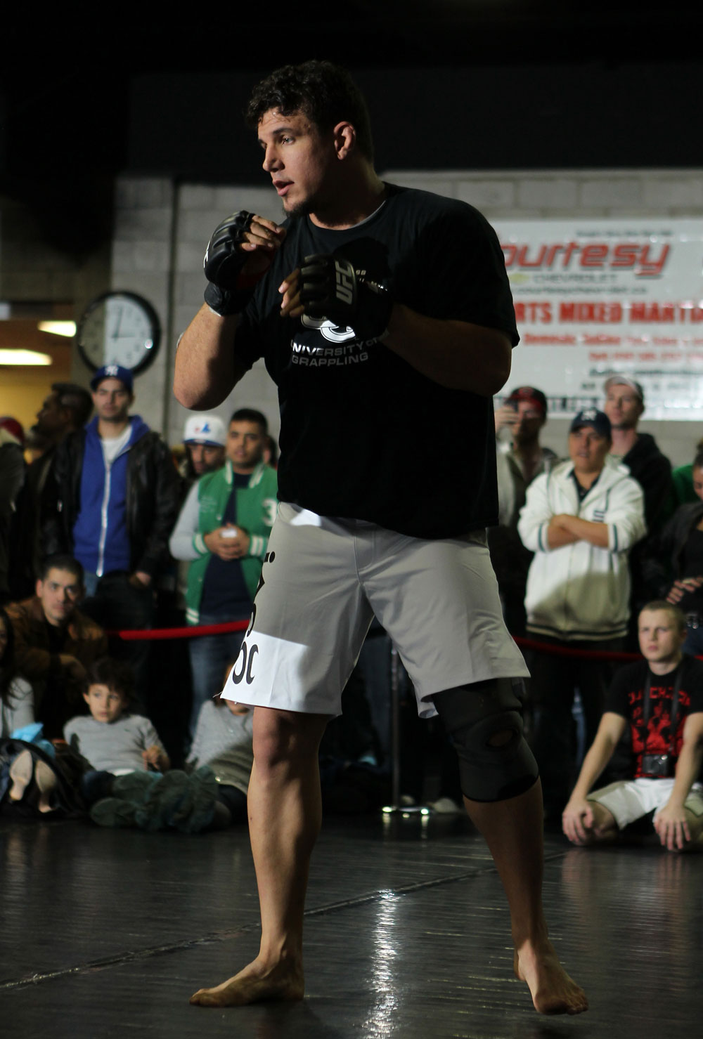 TORONTO, ON - DECEMBER 07:  Frank Mir works out for the fans and media during the UFC 140 Open Workouts at the Xtreme Couture Gym on December 7, 2011 in Toronto, Ontario.  (Photo by Josh Hedges/Zuffa LLC/Zuffa LLC via Getty Images)