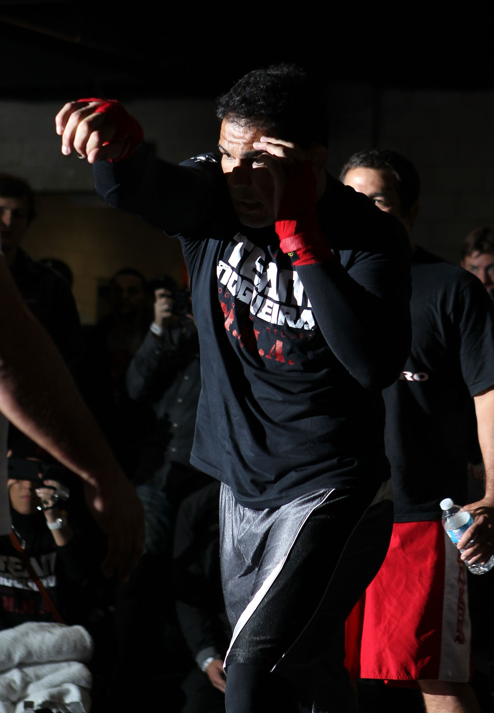 TORONTO, ON - DECEMBER 07:  Antonio Rodrigo "Minotauro" Nogueira works out for the fans and media during the UFC 140 Open Workouts at the Xtreme Couture Gym on December 7, 2011 in Toronto, Ontario.  (Photo by Josh Hedges/Zuffa LLC/Zuffa LLC via Getty Images)