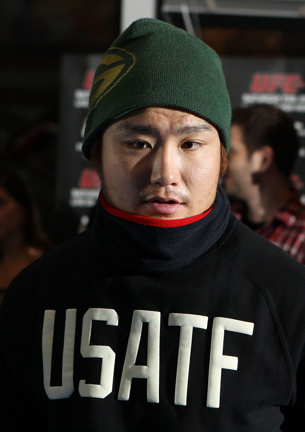 TOKYO, JAPAN - FEBRUARY 22: Takanori Gomi works out for the media during the UFC 144 open workouts at Gold's Gym on February 22, 2012 in Tokyo, Japan. (Photo by Josh Hedges/Zuffa LLC/Zuffa LLC via Getty Images) *** Local Caption *** Takanori Gomi