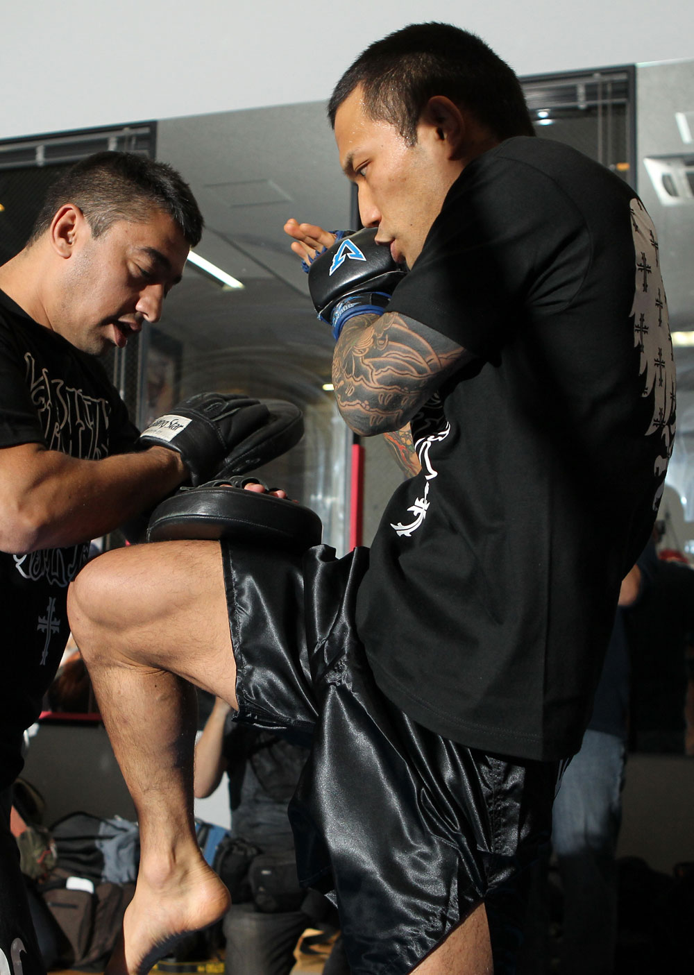 TOKYO, JAPAN - FEBRUARY 22: Norifumi "Kid" Yamamoto works out for the media during the UFC 144 open workouts at Gold's Gym on February 22, 2012 in Tokyo, Japan. (Photo by Josh Hedges/Zuffa LLC/Zuffa LLC via Getty Images) *** Local Caption *** Norifumi Yamamoto