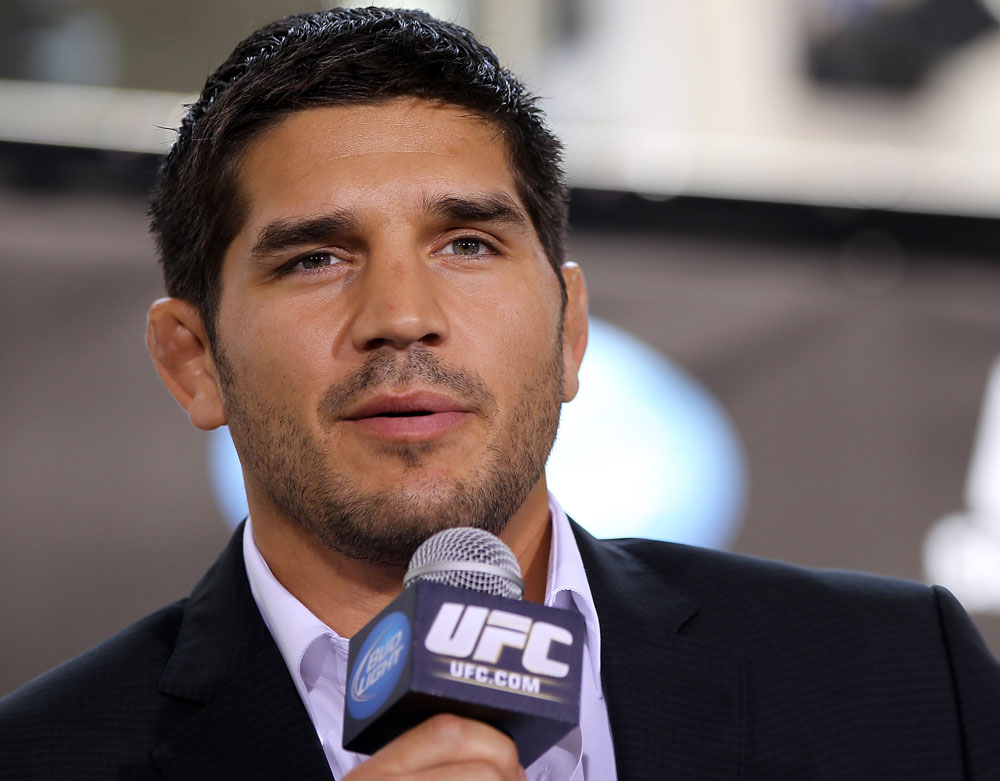 LAS VEGAS, NV - JULY 5: Patrick Cote attends a pre-fight news conference before the UFC 148 Open Workouts inside XS nightclub at the Encore on July 5, 2012 in Las Vegas, Nevada. (Photo by Josh Hedges/Zuffa LLC/Zuffa LLC via Getty Images)