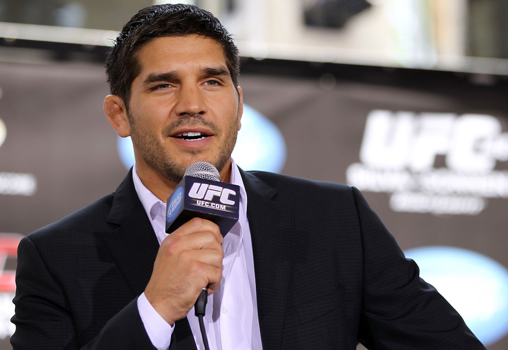 LAS VEGAS, NV - JULY 5: Patrick Cote attends a pre-fight news conference before the UFC 148 Open Workouts inside XS nightclub at the Encore on July 5, 2012 in Las Vegas, Nevada. (Photo by Josh Hedges/Zuffa LLC/Zuffa LLC via Getty Images)
