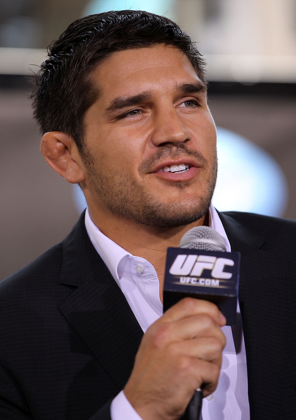 LAS VEGAS, NV - JULY 5: Patrick Cote attends a pre-fight news conference before the UFC 148 Open Workouts inside XS nightclub at the Encore on July 5, 2012 in Las Vegas, Nevada. (Photo by Josh Hedges/Zuffa LLC/Zuffa LLC via Getty Images)