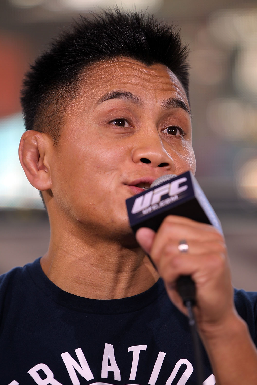 LAS VEGAS, NV - JULY 5: Cung Le attends a pre-fight news conference before the UFC 148 Open Workouts inside XS nightclub at the Encore on July 5, 2012 in Las Vegas, Nevada. (Photo by Josh Hedges/Zuffa LLC/Zuffa LLC via Getty Images)