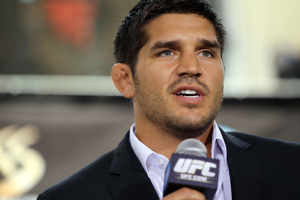 LAS VEGAS, NV - JULY 5: Patrick Cote attends a pre-fight news conference before the UFC 148 Open Workouts inside XS nightclub at the Encore on July 5, 2012 in Las Vegas, Nevada. (Photo by Josh Hedges/Zuffa LLC/Zuffa LLC via Getty Images)