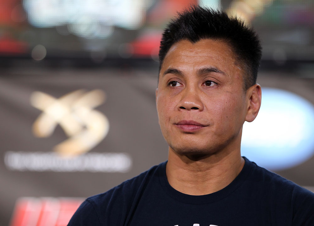 LAS VEGAS, NV - JULY 5: Cung Le attends a pre-fight news conference before the UFC 148 Open Workouts inside XS nightclub at the Encore on July 5, 2012 in Las Vegas, Nevada. (Photo by Josh Hedges/Zuffa LLC/Zuffa LLC via Getty Images)