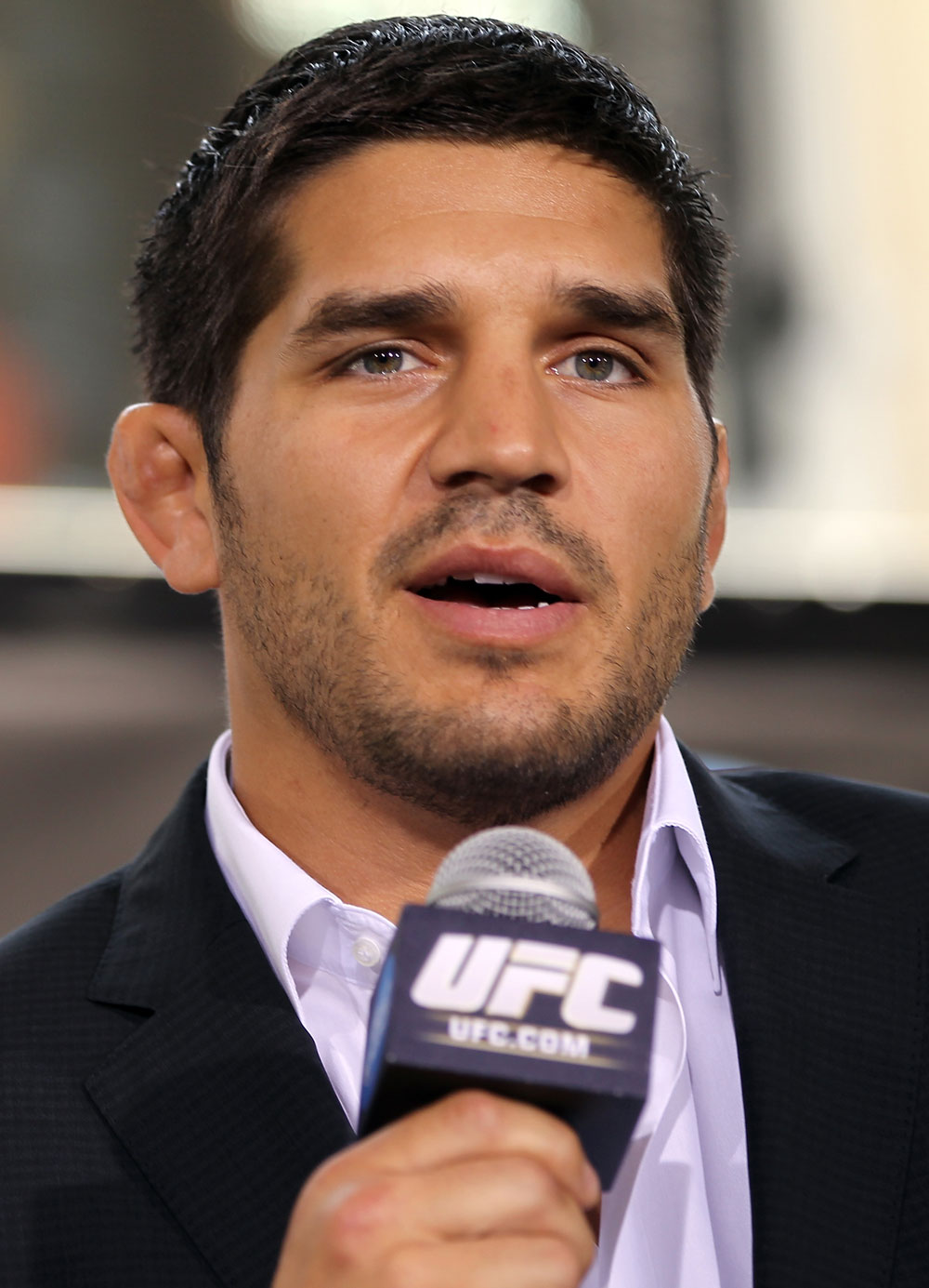 LAS VEGAS, NV - JULY 5: Patrick Cote attends a pre-fight news conference before the UFC 148 Open Workouts inside XS nightclub at the Encore on July 5, 2012 in Las Vegas, Nevada. (Photo by Josh Hedges/Zuffa LLC/Zuffa LLC via Getty Images)