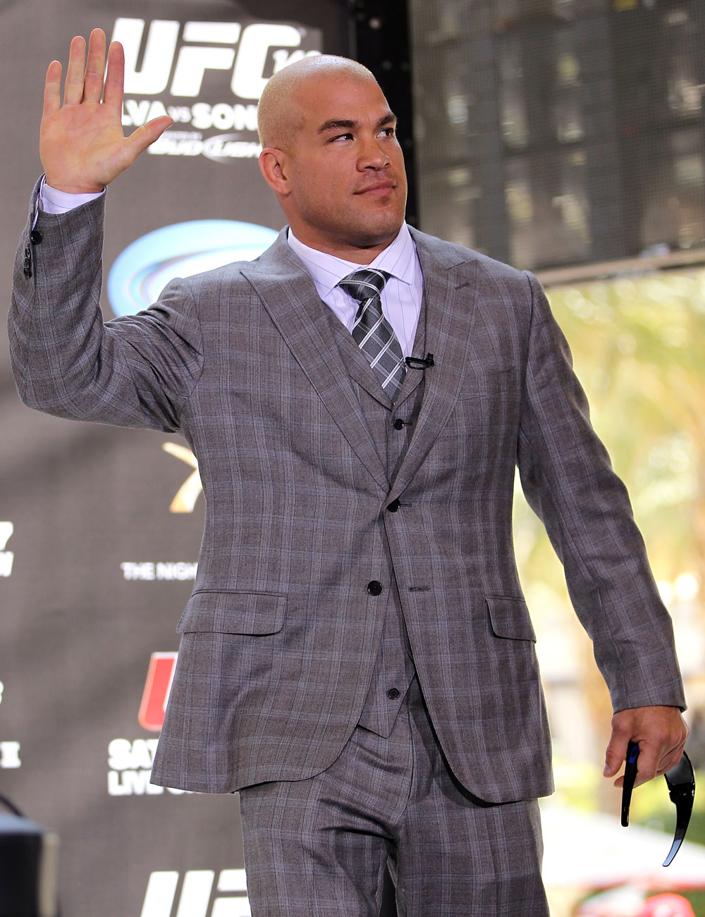 LAS VEGAS, NV - JULY 5: Tito Ortiz attends a pre-fight news conference before the UFC 148 Open Workouts inside XS nightclub at the Encore on July 5, 2012 in Las Vegas, Nevada. (Photo by Josh Hedges/Zuffa LLC/Zuffa LLC via Getty Images)