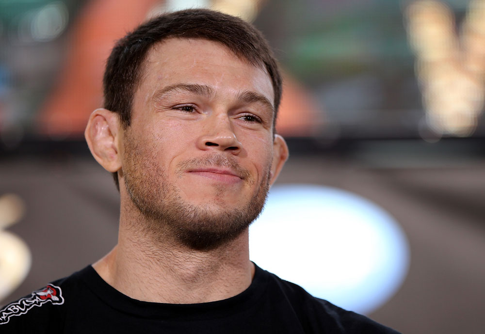 LAS VEGAS, NV - JULY 5: Forrest Griffin attends a pre-fight news conference before the UFC 148 Open Workouts inside XS nightclub at the Encore on July 5, 2012 in Las Vegas, Nevada. (Photo by Josh Hedges/Zuffa LLC/Zuffa LLC via Getty Images)