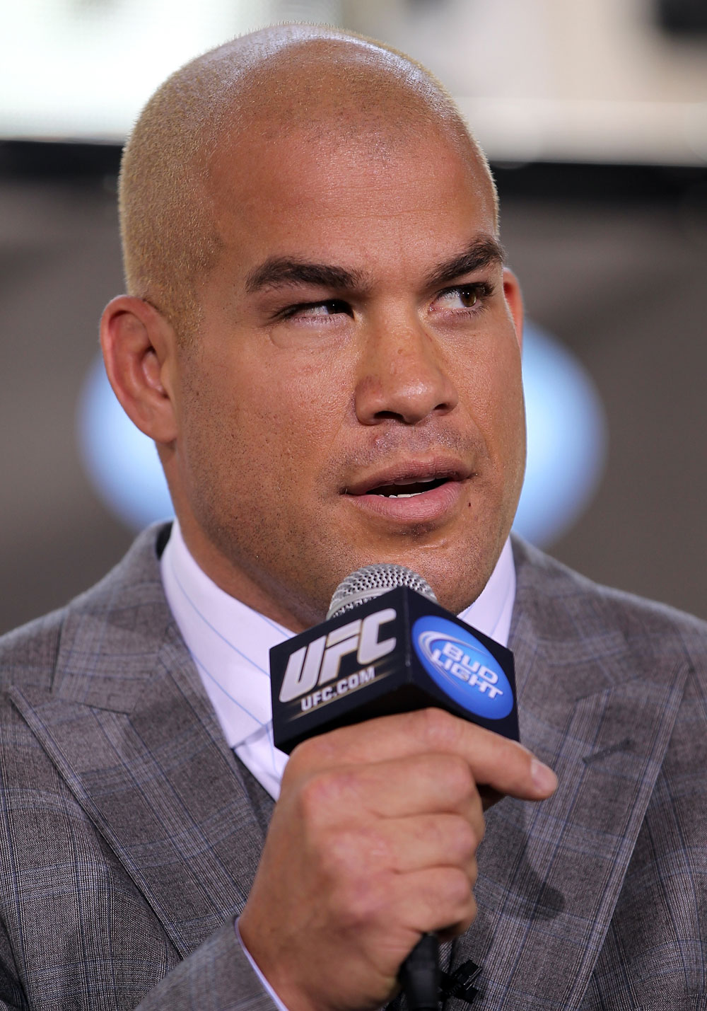 LAS VEGAS, NV - JULY 5: Tito Ortiz attends a pre-fight news conference before the UFC 148 Open Workouts inside XS nightclub at the Encore on July 5, 2012 in Las Vegas, Nevada. (Photo by Josh Hedges/Zuffa LLC/Zuffa LLC via Getty Images)