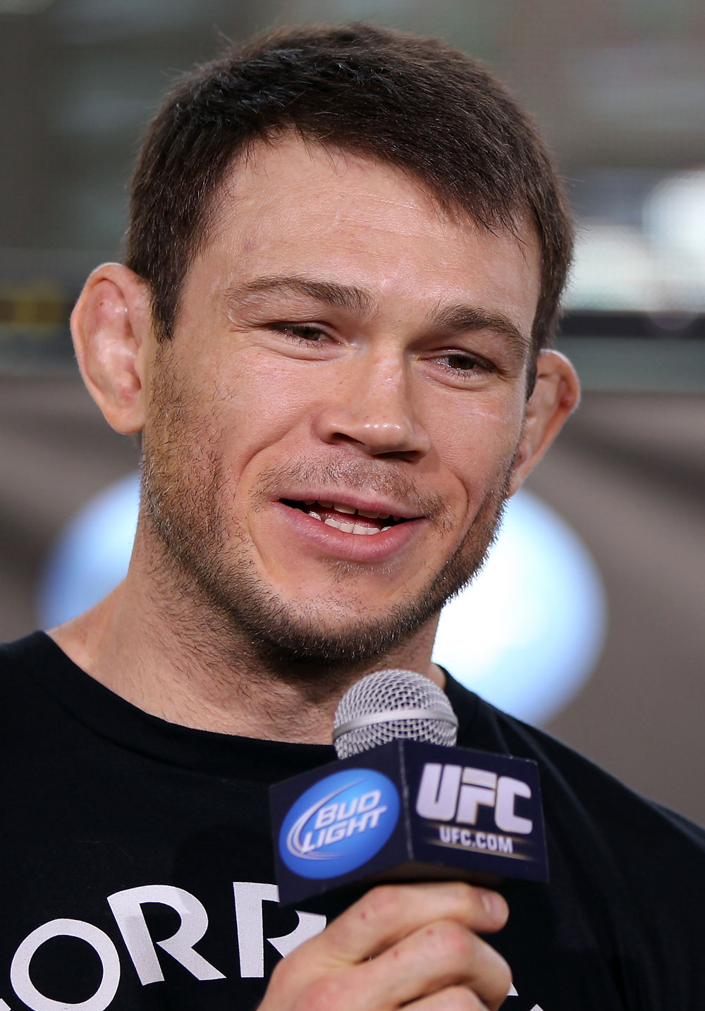 LAS VEGAS, NV - JULY 5: Forrest Griffin attends a pre-fight news conference before the UFC 148 Open Workouts inside XS nightclub at the Encore on July 5, 2012 in Las Vegas, Nevada. (Photo by Josh Hedges/Zuffa LLC/Zuffa LLC via Getty Images)