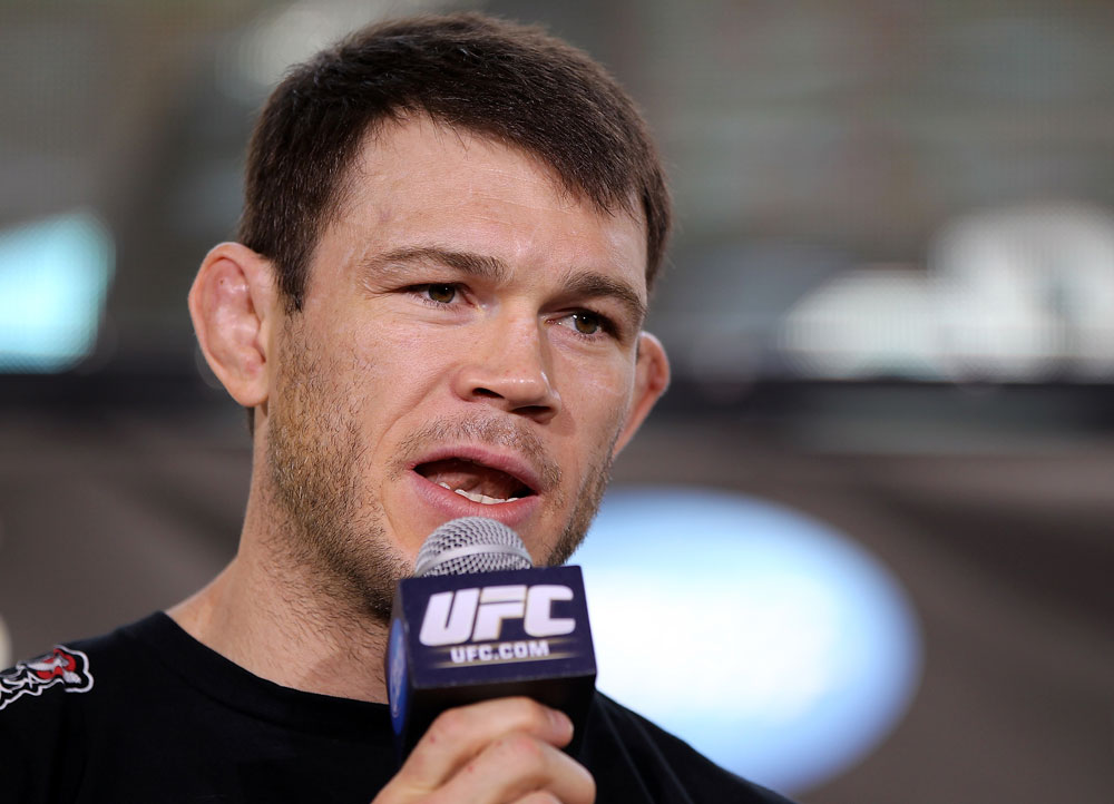 LAS VEGAS, NV - JULY 5: Forrest Griffin attends a pre-fight news conference before the UFC 148 Open Workouts inside XS nightclub at the Encore on July 5, 2012 in Las Vegas, Nevada. (Photo by Josh Hedges/Zuffa LLC/Zuffa LLC via Getty Images)