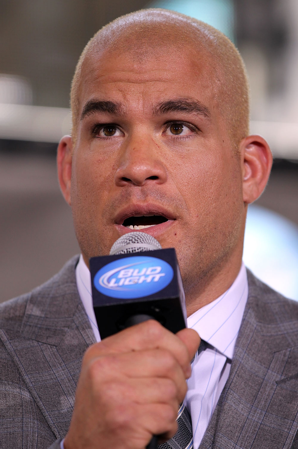 LAS VEGAS, NV - JULY 5: Tito Ortiz attends a pre-fight news conference before the UFC 148 Open Workouts inside XS nightclub at the Encore on July 5, 2012 in Las Vegas, Nevada. (Photo by Josh Hedges/Zuffa LLC/Zuffa LLC via Getty Images)