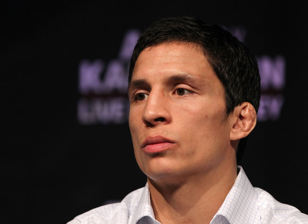 SYDNEY, AUSTRALIA - MARCH 01:  Joseph Benavidez attends the UFC on FX press conference at the Star Casino on March 1, 2012 in Sydney, Australia.  (Photo by Josh Hedges/Zuffa LLC/Zuffa LLC via Getty Images) *** Local Caption *** Joseph Benavidez