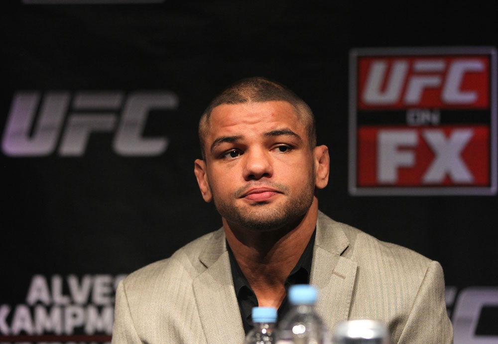 SYDNEY, AUSTRALIA - MARCH 01:  Thiago Alves attends the UFC on FX press conference at the Star Casino on March 1, 2012 in Sydney, Australia.  (Photo by Josh Hedges/Zuffa LLC/Zuffa LLC via Getty Images) *** Local Caption *** Thiago Alves