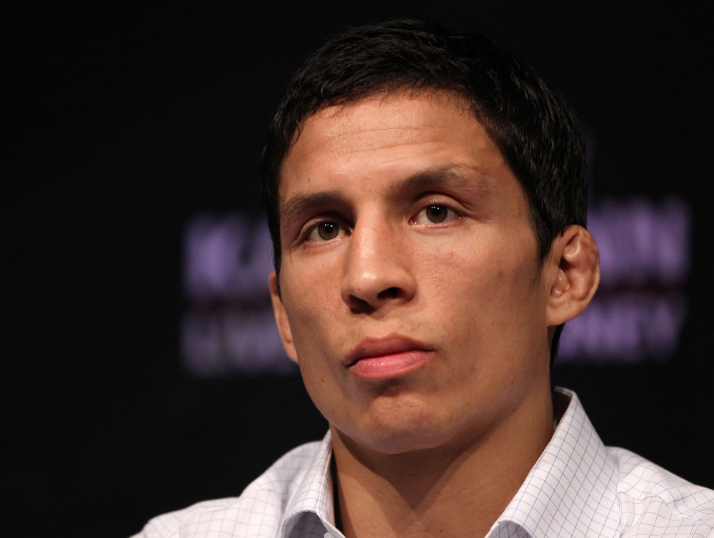 SYDNEY, AUSTRALIA - MARCH 01:  Joseph Benavidez attends the UFC on FX press conference at the Star Casino on March 1, 2012 in Sydney, Australia.  (Photo by Josh Hedges/Zuffa LLC/Zuffa LLC via Getty Images) *** Local Caption *** Joseph Benavidez