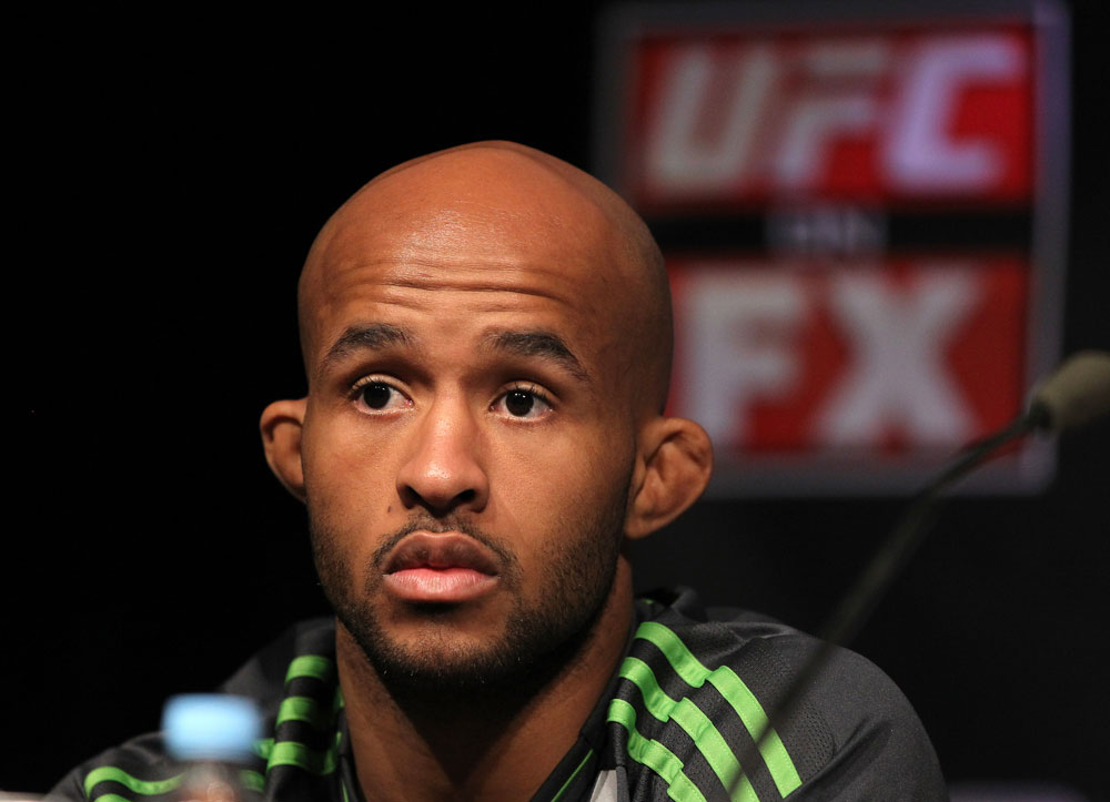 SYDNEY, AUSTRALIA - MARCH 01:  Demetrious Johnson attends the UFC on FX press conference at the Star Casino on March 1, 2012 in Sydney, Australia.  (Photo by Josh Hedges/Zuffa LLC/Zuffa LLC via Getty Images) *** Local Caption *** Demetrious Johnson