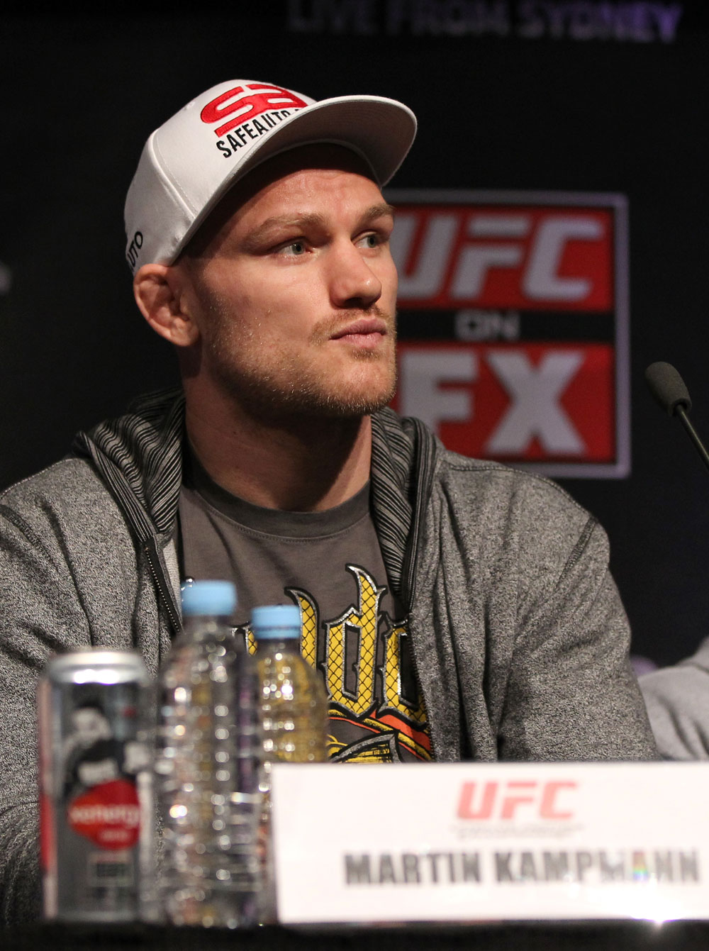 SYDNEY, AUSTRALIA - MARCH 01:  Martin Kampmann attends the UFC on FX press conference at the Star Casino on March 1, 2012 in Sydney, Australia.  (Photo by Josh Hedges/Zuffa LLC/Zuffa LLC via Getty Images) *** Local Caption *** Martin Kampmann