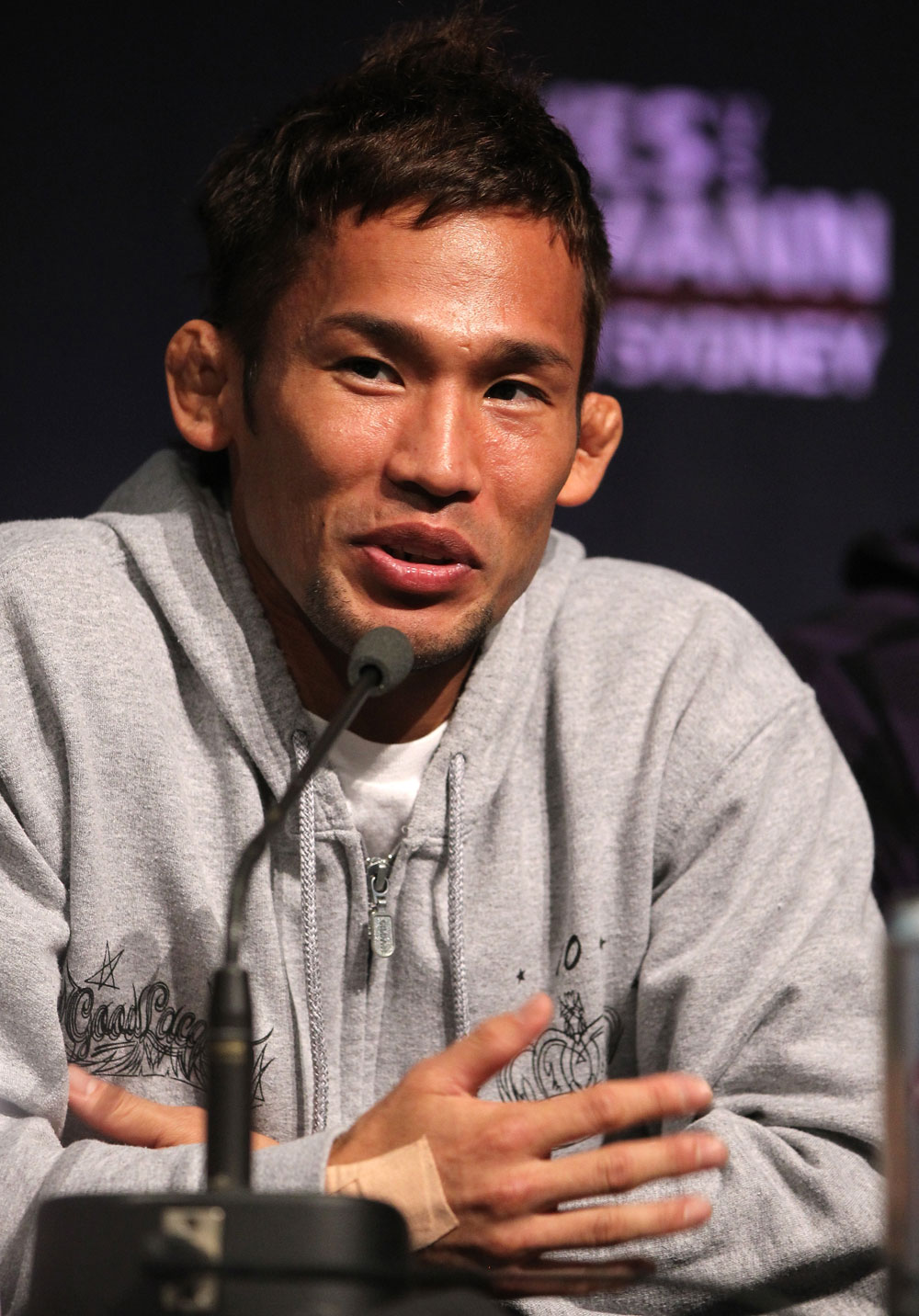 SYDNEY, AUSTRALIA - MARCH 01:  Yashuhiro Urushitani attends the UFC on FX press conference at the Star Casino on March 1, 2012 in Sydney, Australia.  (Photo by Josh Hedges/Zuffa LLC/Zuffa LLC via Getty Images) *** Local Caption *** Yashuhiro Urushitani