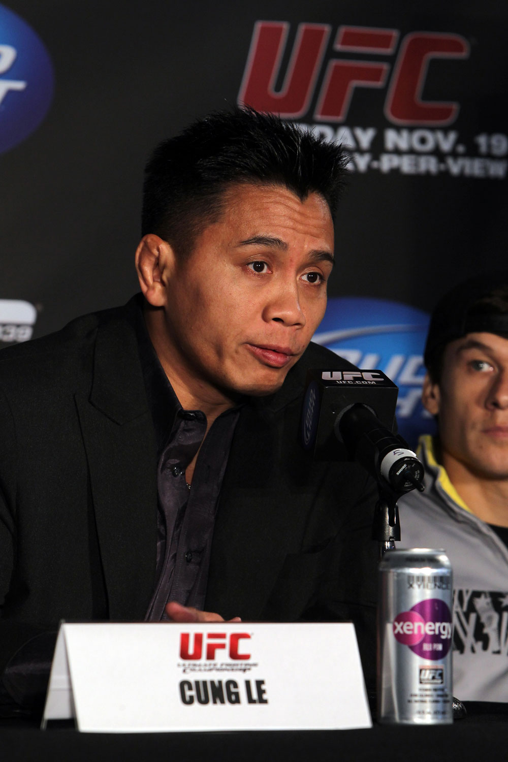 SAN FRANCISCO, CA - NOVEMBER 17: Cung Le attends the UFC 139 pre-fight press conference at the Fort Mason Center on November 17, 2011 in San Francisco, California. (Photo by Josh Hedges/Zuffa LLC/Zuffa LLC via Getty Images)
