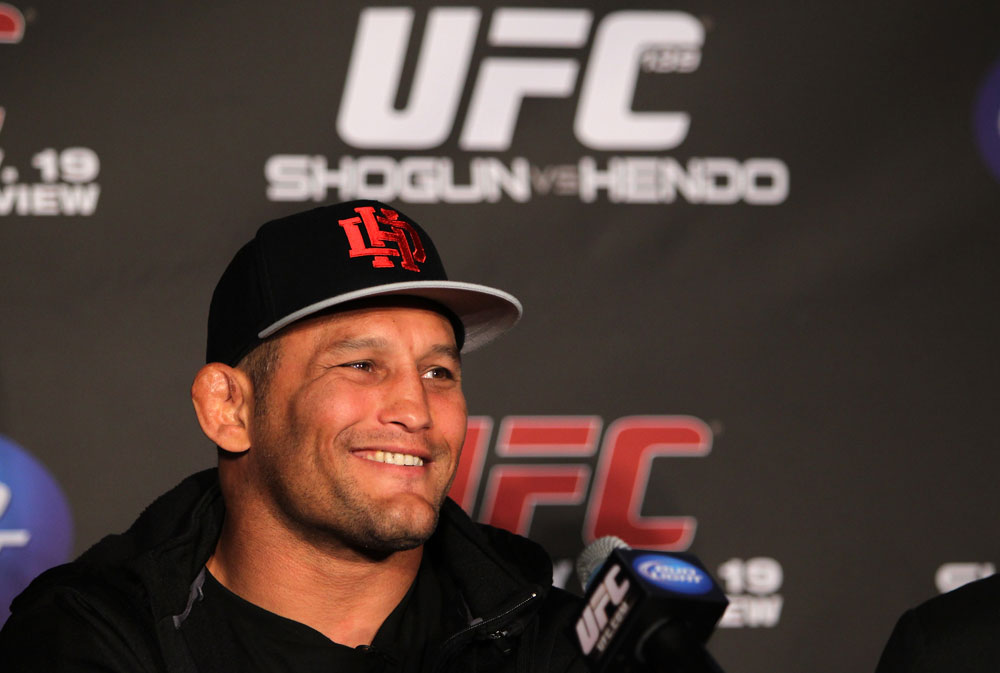 SAN FRANCISCO, CA - NOVEMBER 17: Dan Henderson attends the UFC 139 pre-fight press conference at the Fort Mason Center on November 17, 2011 in San Francisco, California. (Photo by Josh Hedges/Zuffa LLC/Zuffa LLC via Getty Images)