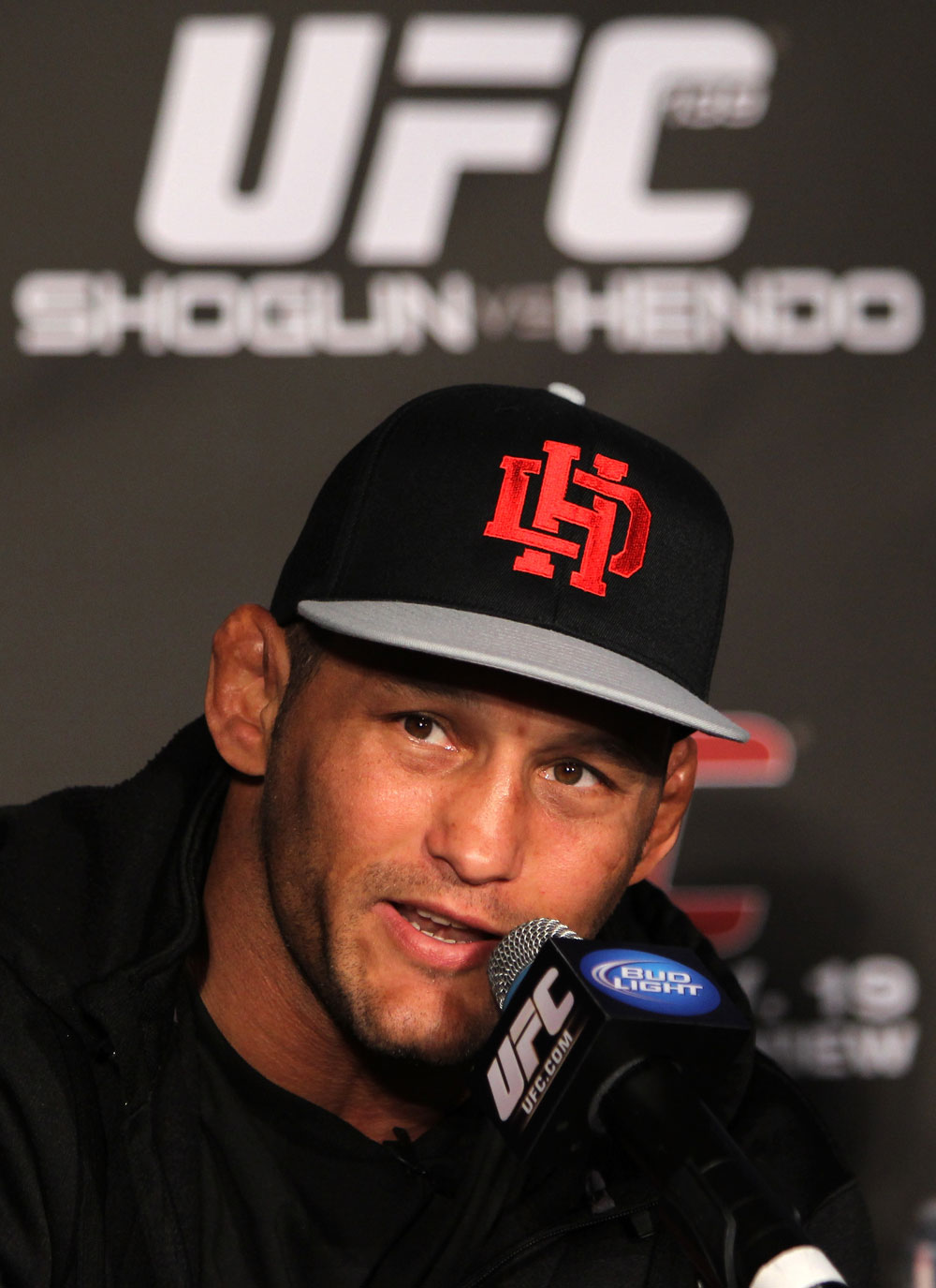 SAN FRANCISCO, CA - NOVEMBER 17: Dan Henderson attends the UFC 139 pre-fight press conference at the Fort Mason Center on November 17, 2011 in San Francisco, California. (Photo by Josh Hedges/Zuffa LLC/Zuffa LLC via Getty Images)