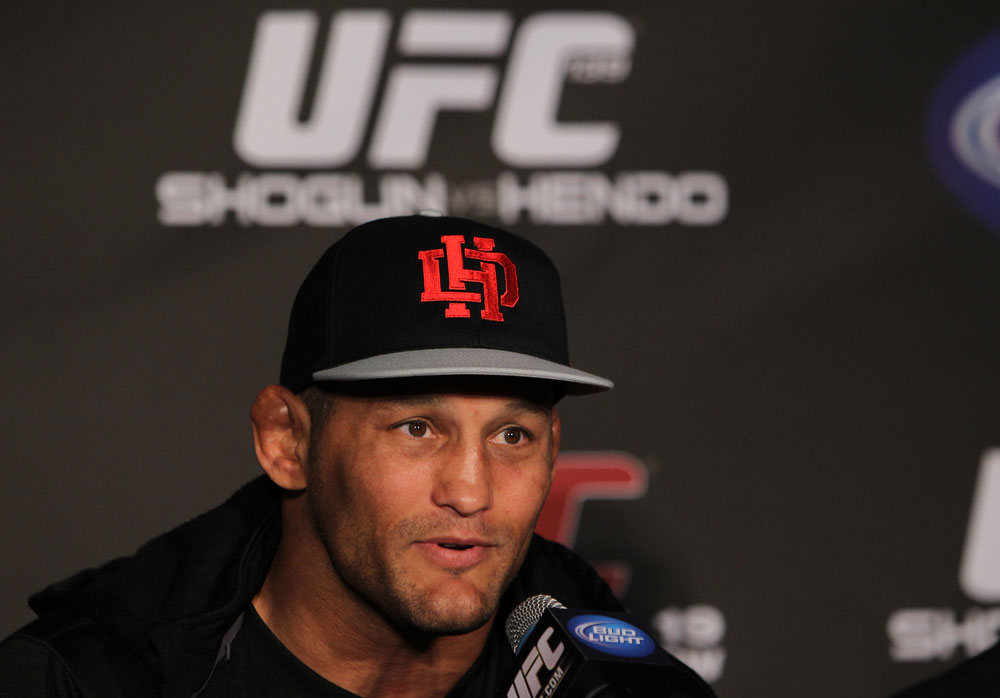 SAN FRANCISCO, CA - NOVEMBER 17: Dan Henderson attends the UFC 139 pre-fight press conference at the Fort Mason Center on November 17, 2011 in San Francisco, California. (Photo by Josh Hedges/Zuffa LLC/Zuffa LLC via Getty Images)