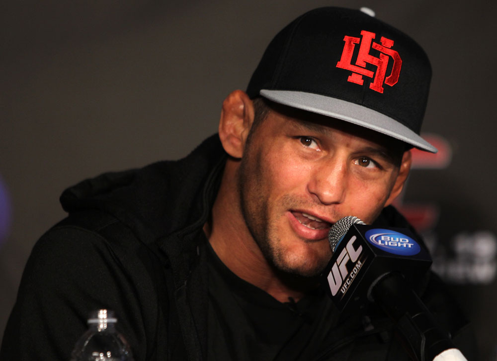 SAN FRANCISCO, CA - NOVEMBER 17: Dan Henderson attends the UFC 139 pre-fight press conference at the Fort Mason Center on November 17, 2011 in San Francisco, California. (Photo by Josh Hedges/Zuffa LLC/Zuffa LLC via Getty Images)