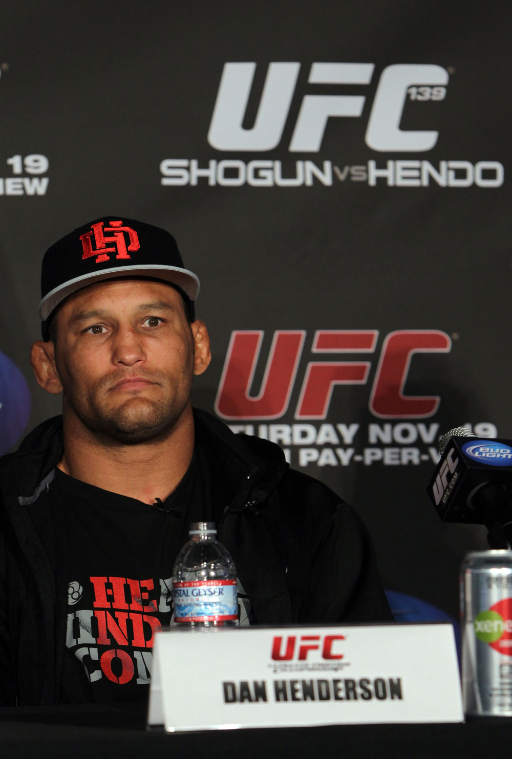 SAN FRANCISCO, CA - NOVEMBER 17: Dan Henderson attends the UFC 139 pre-fight press conference at the Fort Mason Center on November 17, 2011 in San Francisco, California. (Photo by Josh Hedges/Zuffa LLC/Zuffa LLC via Getty Images)