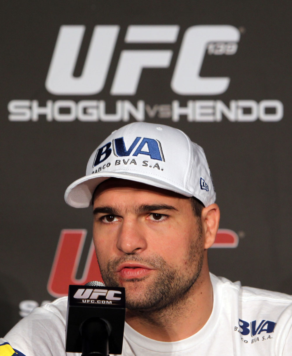 SAN FRANCISCO, CA - NOVEMBER 17: Mauricio "Shogun" Rua attends the UFC 139 pre-fight press conference at the Fort Mason Center on November 17, 2011 in San Francisco, California. (Photo by Josh Hedges/Zuffa LLC/Zuffa LLC via Getty Images)