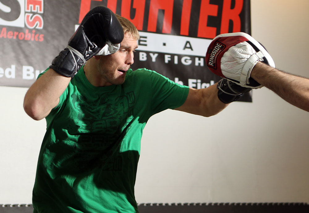 STOCKHOLM, SWEDEN - APRIL 11: Alexander Gustafsson works out for the media during the UFC open workouts at Pancrase Gym on April 11, 2012 in Stockholm, Sweden. (Photo by Josh Hedges/Zuffa LLC/Zuffa LLC via Getty Images)