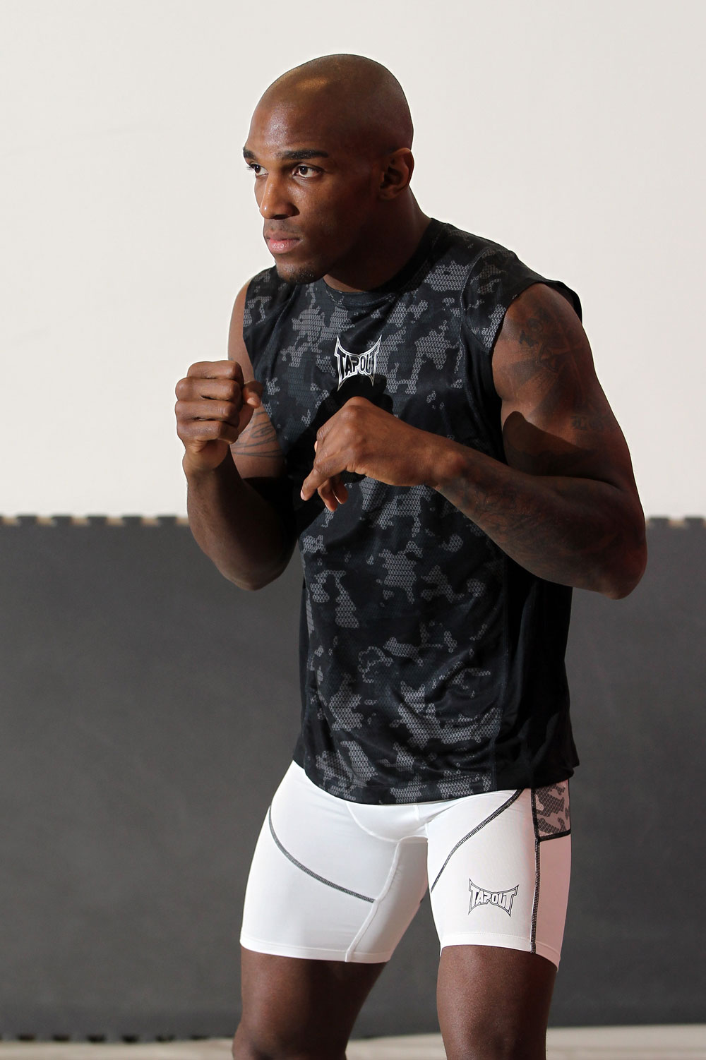 STOCKHOLM, SWEDEN - APRIL 11: Francis Carmont works out for the media during the UFC open workouts at Pancrase Gym on April 11, 2012 in Stockholm, Sweden. (Photo by Josh Hedges/Zuffa LLC/Zuffa LLC via Getty Images)