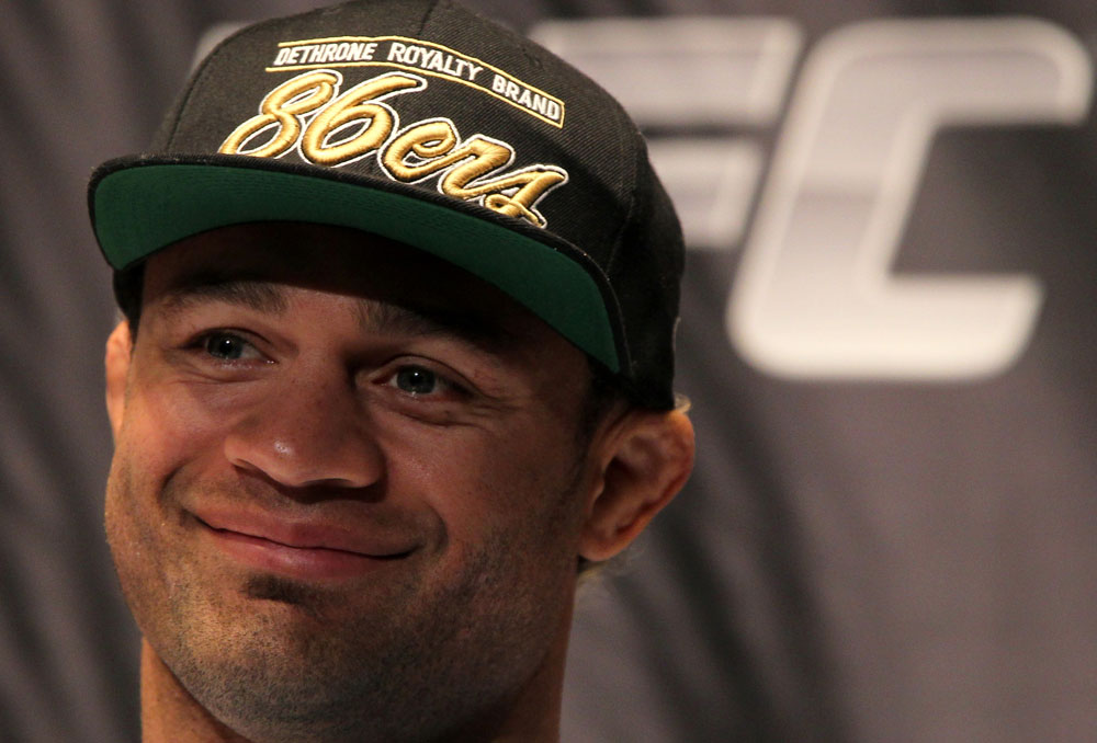 NEW YORK, NY - MAY 03: Josh Koscheck attends the UFC on FOX pre-fight press conference at Beacon Theatre on May 3, 2012 in New York City. (Photo by Josh Hedges/Zuffa LLC/Zuffa LLC via Getty Images)