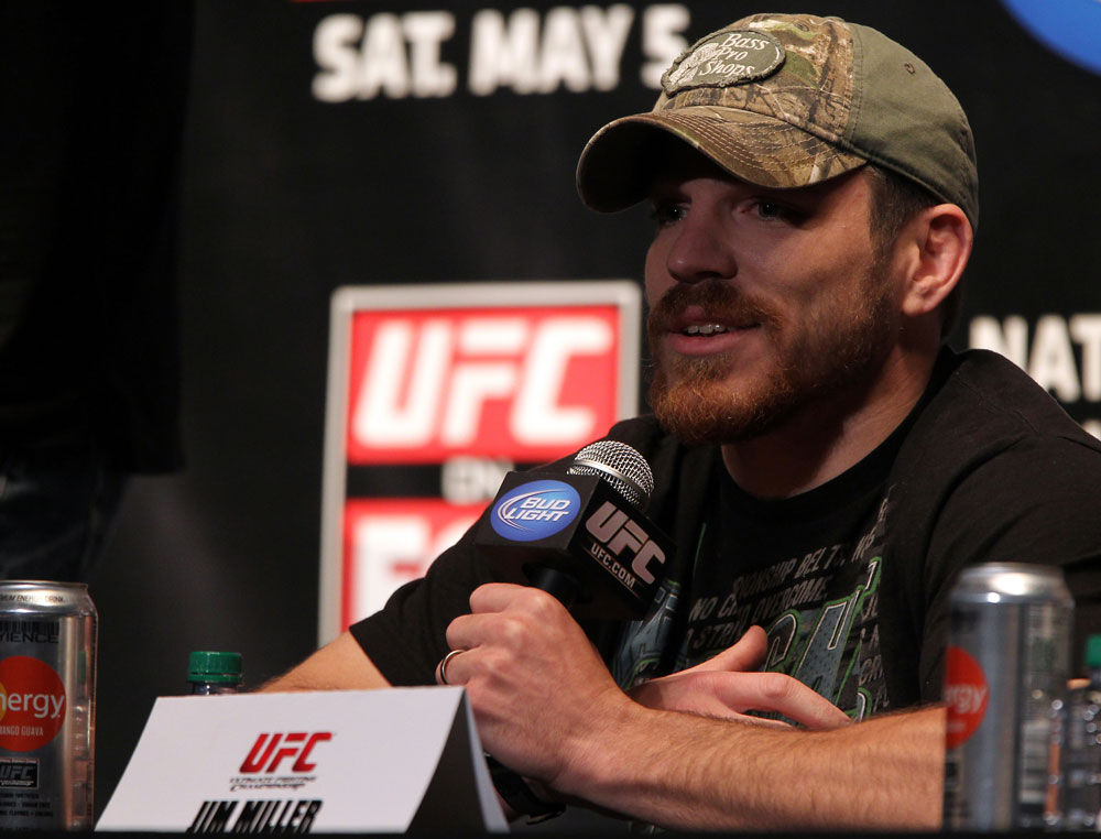 NEW YORK, NY - MAY 03: Jim Miller attends the UFC on FOX pre-fight press conference at Beacon Theatre on May 3, 2012 in New York City. (Photo by Josh Hedges/Zuffa LLC/Zuffa LLC via Getty Images)