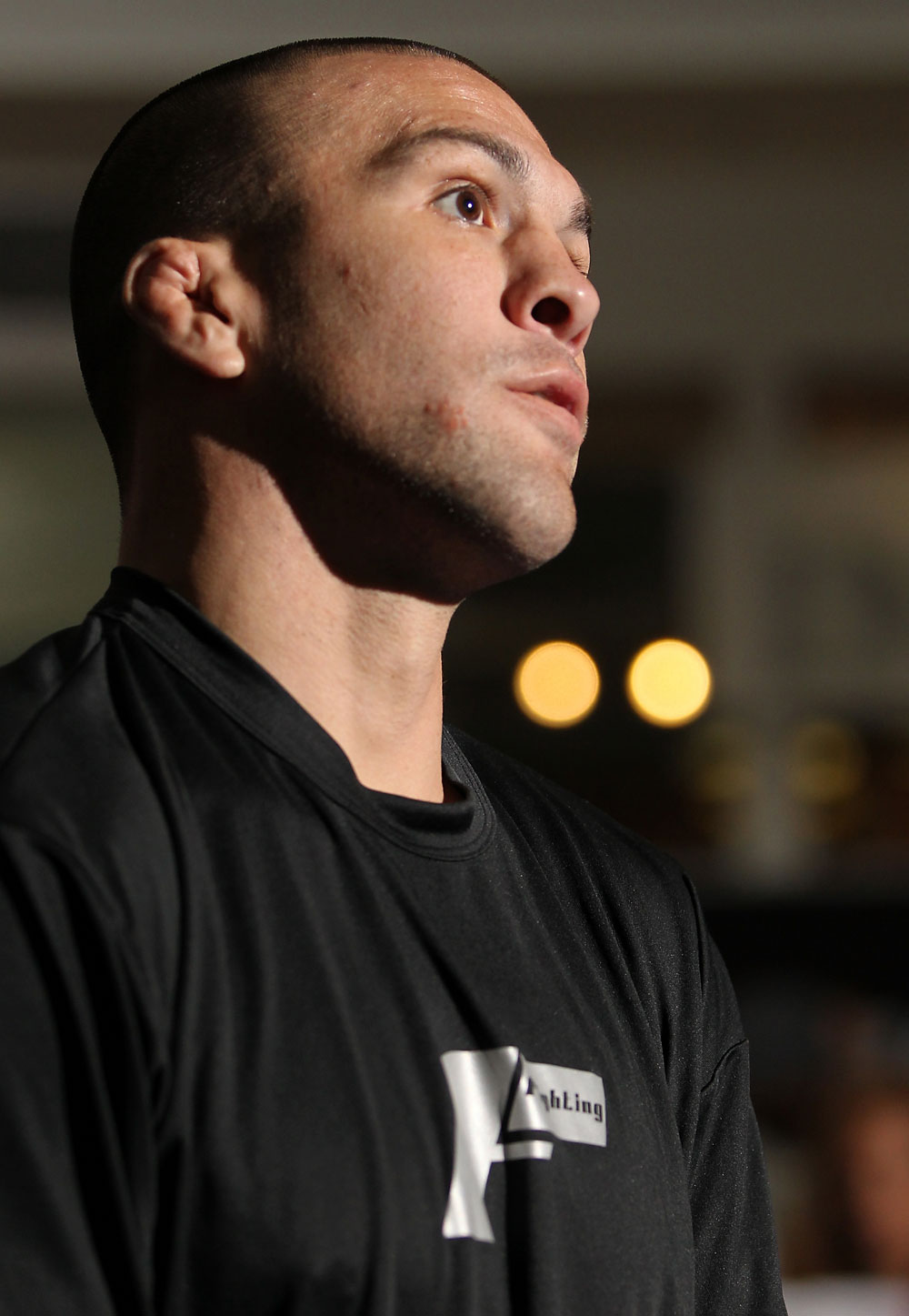 SUNRISE, FL - JUNE 06:   Josh Neer works out for fans and media during the UFC open workouts at Sawgrass Mills Mall on June 6, 2012 in Sunrise, Florida.  (Photo by Josh Hedges/Zuffa LLC/Zuffa LLC via Getty Images)
