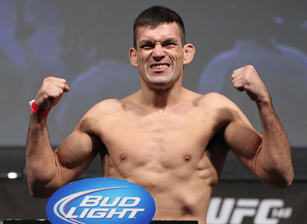 LAS VEGAS, NV - JULY 6: Demian Maia makes weight during the UFC 148 Weigh In at the Mandalay Bay Events Center on July 6, 2012 in Las Vegas, Nevada. (Photo by Josh Hedges/Zuffa LLC/Zuffa LLC via Getty Images)