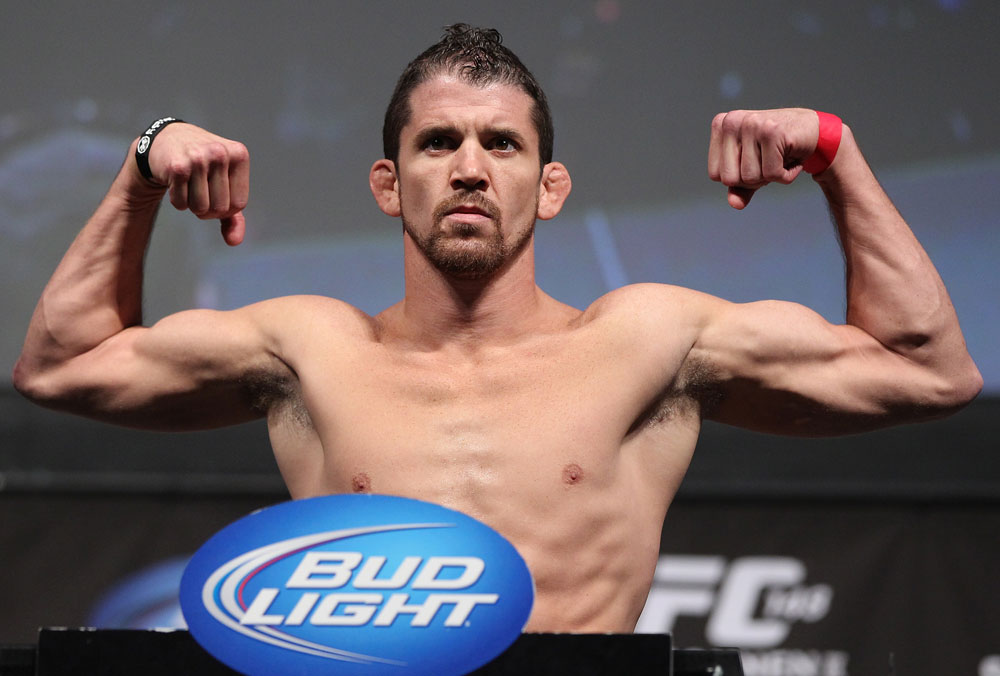 LAS VEGAS, NV - JULY 6: Shane Roller makes weight during the UFC 148 Weigh In at the Mandalay Bay Events Center on July 6, 2012 in Las Vegas, Nevada. (Photo by Josh Hedges/Zuffa LLC/Zuffa LLC via Getty Images)