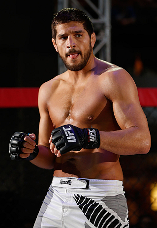 MONTREAL, QC - MARCH 13: Patrick Cote conducts an open training session for fans and media ahead of his UFC 158 bout at Complexe Desjardins on March 13, 2013 in Montreal, Quebec, Canada. (Photo by Josh Hedges/Zuffa LLC/Zuffa LLC via Getty Images)