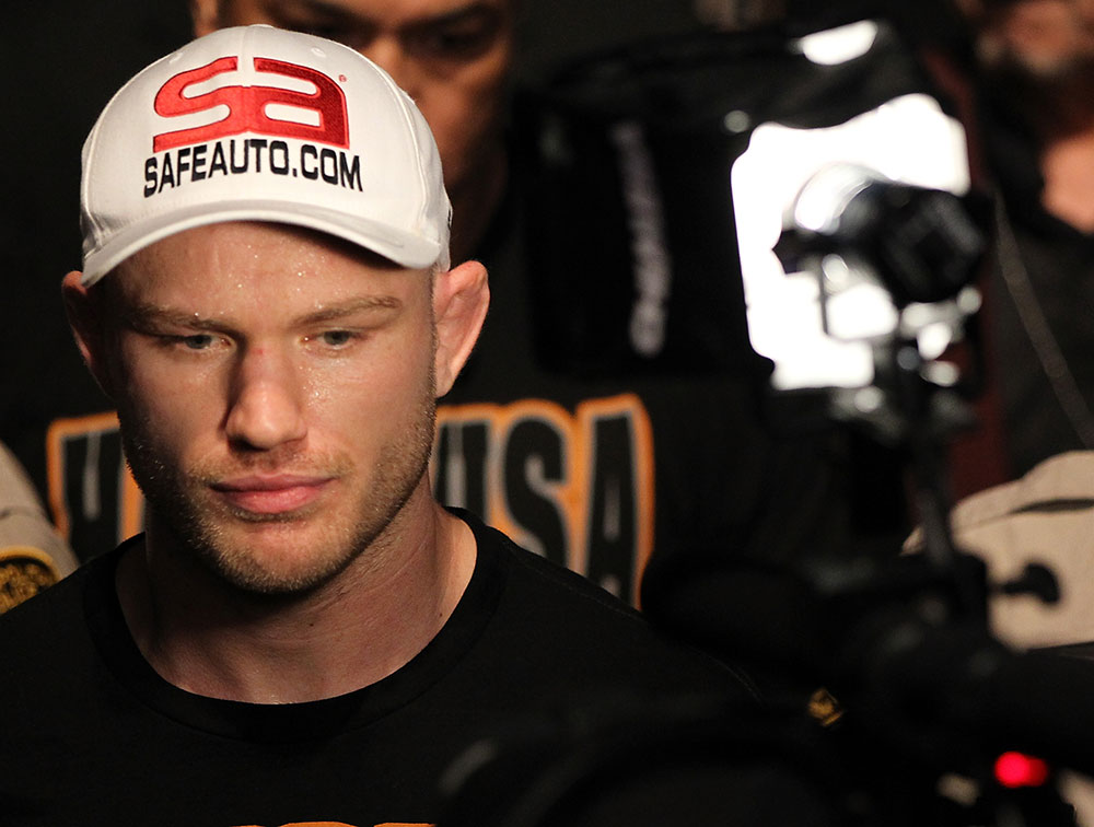 LAS VEGAS, NV - JUNE 01: Martin Kampmann walks to the Octagon during The Ultimate Fighter Live Finale at the Pearl Theater at the Palms Casino Resort on June 1, 2012 in Las Vegas, Nevada. (Photo by Josh Hedges/Zuffa LLC/Zuffa LLC via Getty Images) *** Local Caption *** Martin Kampmann