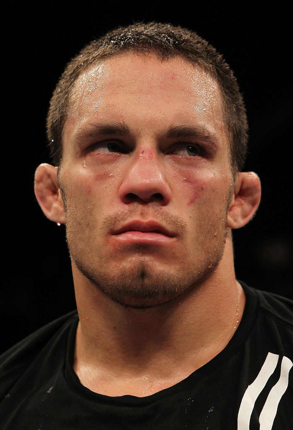 LAS VEGAS, NV - JUNE 01: Jake Ellenberger is dejected after his loss to Martin Kampmann in a Welterweight bout during The Ultimate Fighter Live Finale at the Pearl Theater at the Palms Casino Resort on June 1, 2012 in Las Vegas, Nevada. (Photo by Josh Hedges/Zuffa LLC/Zuffa LLC via Getty Images) *** Local Caption *** Jake Ellenberger