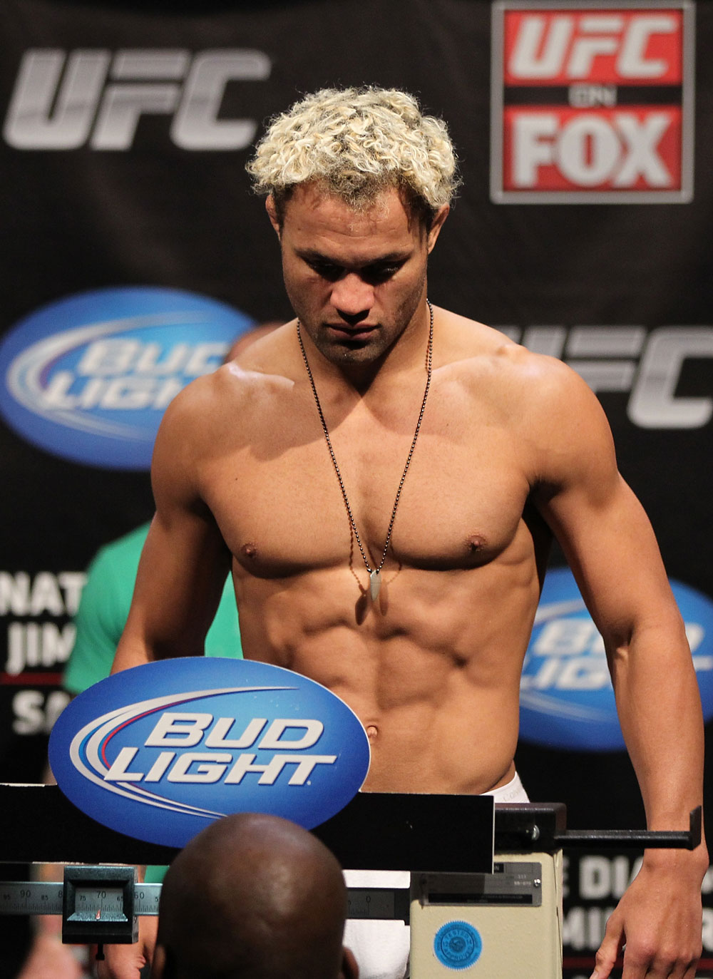 EAST RUTHERFORD, NJ - MAY 04: Josh Koscheck weighs in during the UFC on FOX official weigh in at Izod Center on May 4, 2012 in East Rutherford, New Jersey. (Photo by Josh Hedges/Zuffa LLC/Zuffa LLC via Getty Images)