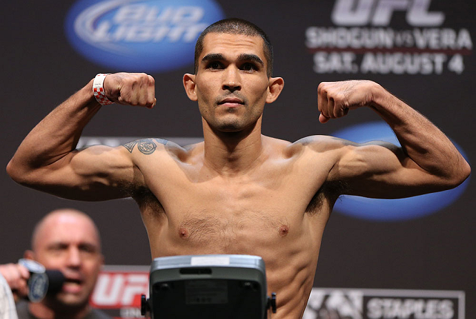 LOS ANGELES - AUGUST 03: Ulysses Gomez makes weight during the UFC on FOX weigh in at Staples Center on August 3, 2012 in Los Angeles, California. (Photo by Josh Hedges/Zuffa LLC/Zuffa LLC via Getty Images)